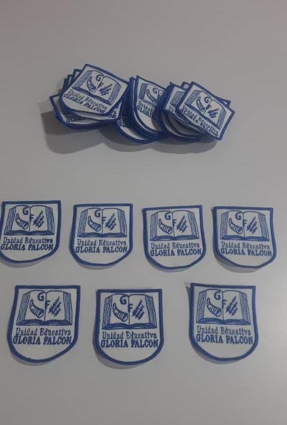 Insignias bordadas termo adheribles para uniformes